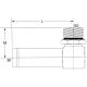 Steel Adapter, 0.75 Inch Hose Barb To 1-1/16-12 Male SAE O-Ring Boss (Straight Thread O-Ring), 90 deg Elbow
