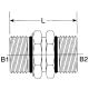 Steel Adapter, 3/4-16 Male SAE O-Ring Boss (Straight Thread O-Ring) To 3/4-16 Male SAE O-Ring Boss (Straight Thread O-Ring), Straight