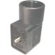Series 5000 MINI Solenoid Connector, Black, 1/2 NPT Connector
