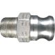 Aluminum Cam & Groove Adapter, Male Half, 3 Inch Male NPT