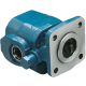 GC Series Gear Pump, 0.13 cu in/rev, 4-bolt 1.78 in. pilot Mounting Flange, 0.50 in. dia. X 1.50 in. extension Shaft, SAE-6 Side Ports, Bi-Directional with check valves Rotation