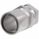 Steel Reusable 1 Wire Braid Reduced Bore Two-Piece Fitting, 1-7/8-12 Female JIC 37 deg Flare Swivel, -24 Hose, Straight