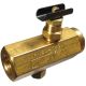 Brass Inline Flow Control Valve, Female 3/8-18 NPT Ports, Up to 5.00 GPM & 2000.00 PSI