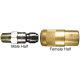 Air Chief Series Automotive Quick-Connect Fitting, Male Half, 3/8 Inch Coupling, 1/4 Male NPT