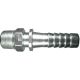 Steel Medium Shank Combination Nipple, 0.75 Inch ID Hose Barb To 3/4-14 Male NPT