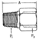Steel Adapter, 3/4-14 Male NPT To 1/2-14 Female NPT, Straight