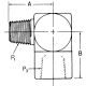 Steel Adapter, 1-1/4-11-1/2 Male NPT To 1-11-1/2 Female NPT, 90 deg Elbow