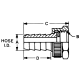 Brass Short Shank Type Fitting, 0.63 Inch Hose ID to 3/4-11-1/2 Female Garden Hose (NPSH), Straight