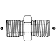 Steel Adapter, 3/8-19 Male BSPP (British Parallel) To 3/8-19 Male BSPP (British Parallel), Straight