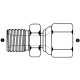 Steel Adapter, 3/8-19 Male BSPP (British Parallel) To 9/16-18 Female JIC 37 deg Flare, Straight