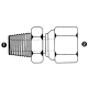 Steel Adapter, 1/2-14 Male NPT To 1/2-14 Female BSPP (British Parallel) Swivel, Straight