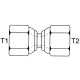 Steel Adapter, 7/8-14 Female JIC 37 deg Flare Swivel To 7/8-14 Female JIC 37 deg Flare Swivel, Straight
