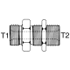 Steel Adapter, 3/4-14 Male BSPP (British Parallel) To 3/4-14 Male BSPP (British Parallel), Straight Bulkhead