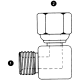 Steel Adapter, 3/8-19 Male BSPP (British Parallel) To 3/8-19 Female BSPP (British Parallel) Swivel, 90 deg Elbow