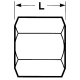 Steel Adapter, 0.75 Female JIS 30 deg Flare Cap