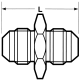 Steel Adapter, 0.38 Inch JIS 30 deg Flare To 0.38 Inch JIS 30 deg Flare, Straight