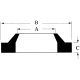 AN Style Urethane Wiper Ring, 2.62 Inch Rod Diameter, 2.99 Inch Groove OD,  Inch Groove Width