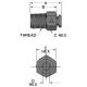 Brass Push-In Tube Fitting, 0.13 Tube OD to 1/16 Male NPT, Straight