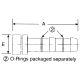 E-Z Clip Series Fitting, 0.50 Lifesaver, -10 Hose, Straight