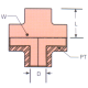 Stainless Steel Adapter, 1/2-14 Female NPT Cross
