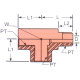 Stainless Steel Adapter, 3/8-18 Male NPT Run To 3/8-18 Female NPT Run & Branch, Tee