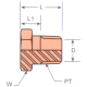 Stainless Steel Adapter, 3/8-18 Male NPT Plug
