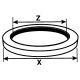 Self-Centering Metric Bonded Seal, M 14 Metric Size