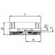 Brass Push Tube Fitting, 0.16 Inch Tube OD Union