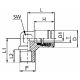 Brass Push Tube Fitting, 0.16 Inch Tube OD To 1/8 NPT Male, 90 deg Elbow