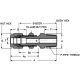 Stainless Steel Duolok Tube Fitting, 0.25 Inch Tube OD To 1/4-18 Male NPT, Straight Bulkhead