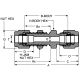 Stainless Steel Duolok Tube Fitting, 0.25 Inch Tube OD Union Bulkhead