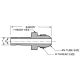 Stainless Steel Duolok Tube Fitting, 0.38 Inch Tube OD Standpipe To 9/16-18 Male JIC 37 deg Flare, Straight