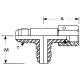 Stainless Steel Adapter, 7/8-14 Male JIC 37 deg Flare Run & Branch To  Female JIC 37 deg Flare Swivel Run, Tee