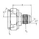 Steel Adapter, 9/16-18 Female JIC 37 deg Flare Swivel To 9/16-18 Male JIC 37 deg Flare, Straight