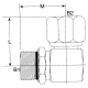 Steel Adapter, 7/8-14 Male SAE O-Ring Boss (Straight Thread O-Ring) To 7/8-14 Female JIC 37 deg Flare Swivel, 90 deg Elbow