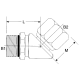 Steel Adapter, 3/4-16 Male SAE O-Ring Boss (Straight Thread O-Ring) To 3/4-16 Female JIC 37 deg Flare Swivel, 45 deg Elbow