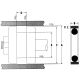 Style 1600 Glass-Filled PTFE Piston Seal, 2.50 Inch Bore Diameter, 2.22 Inch Groove Diameter,  Inch Groove Width