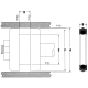 Style PSC Polyurethane Double-Acting Piston Seal, 3.00 Inch Bore Diameter, 2.62 Inch Groove Diameter,  Inch Groove Width