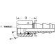 Stainless Steel Reusable Socketless Fitting, 1-1/16-12 Female JIC 37 deg Flare, -12 Hose, Straight