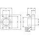 Steel SAE 4-Bolt Flange Adapter, 1.50 Inch Code 62 Flange, Flat Face Half To 1.50 Inch Pipe, Butt Weld