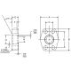 Steel 4-Bolt Flange Adapter, 1.50 Inch Code 62 Flange, O-Ring Half To 1.50 Inch Female NPT, Straight