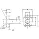 Steel SAE 4-Bolt Flange Adapter, 3.50 Inch Code 61 Flange, O-Ring Half To 3.50 Inch Pipe, Flat Socket Weld