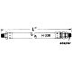Air Brake Air Chamber Hose Assembly, 3/8 Male Pipe x 3/8 Male Pipe Swivel Adapter x 1/2 Hose