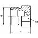 Steel Metric Flareless Fitting, 16.00 mm S Series Tube Plug, M 24x1.5