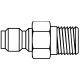 Pressure Washer Quick Coupler, Male Half, 3/8 Inch Coupling, 3/8-18 Male NPT
