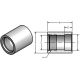 Steel Weld Coupling, AISI1020 Carbon Steel SAE To Socket Weld Full Coupling, 9/16-18 SAE UN-2B Thread
