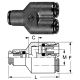 Brass Push>Connect Tube Fitting, 0.25 Inch Tube OD 