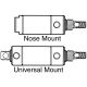 DV Series Double-Acting Pneumatic Cylinder, Universal Mount, 1.13 Inch Bore, 0.38 Inch Rod, 2.00 Inch Stroke, 1/8 NPT Ports