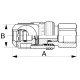 Auto-Flo 23/24 Series, Aro 210 Interchange Swing Coupling, Female Half With Safety Vent, -04 Coupling, 1/4-18 Female NPT