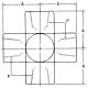Steel Adapter, 1/2-14 Female NPT Cross